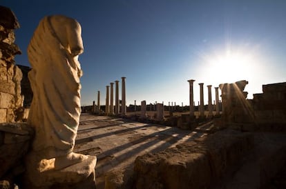 Ruinas de Salamis (o Salamina), ciudad fundada en el siglo XII antes de Cristo.