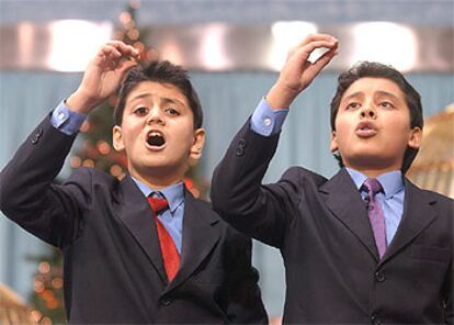 Los niños de San Ildefonso Jorge y Karim han cumplido su ilusión de cantar El Gordo.