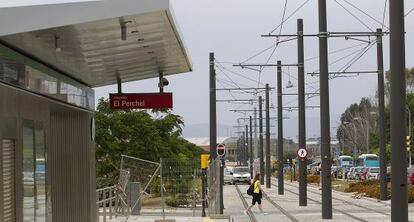 Imagen de la estación de El Perchel del metro de Málaga.