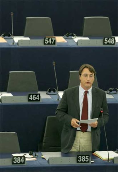 El eurodiputado italiano Giovanni Fava, ayer en Estrasburgo.
