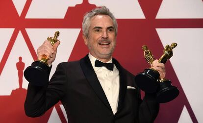 Alfonso Cuarón, com seus três Oscars por ‘Roma’