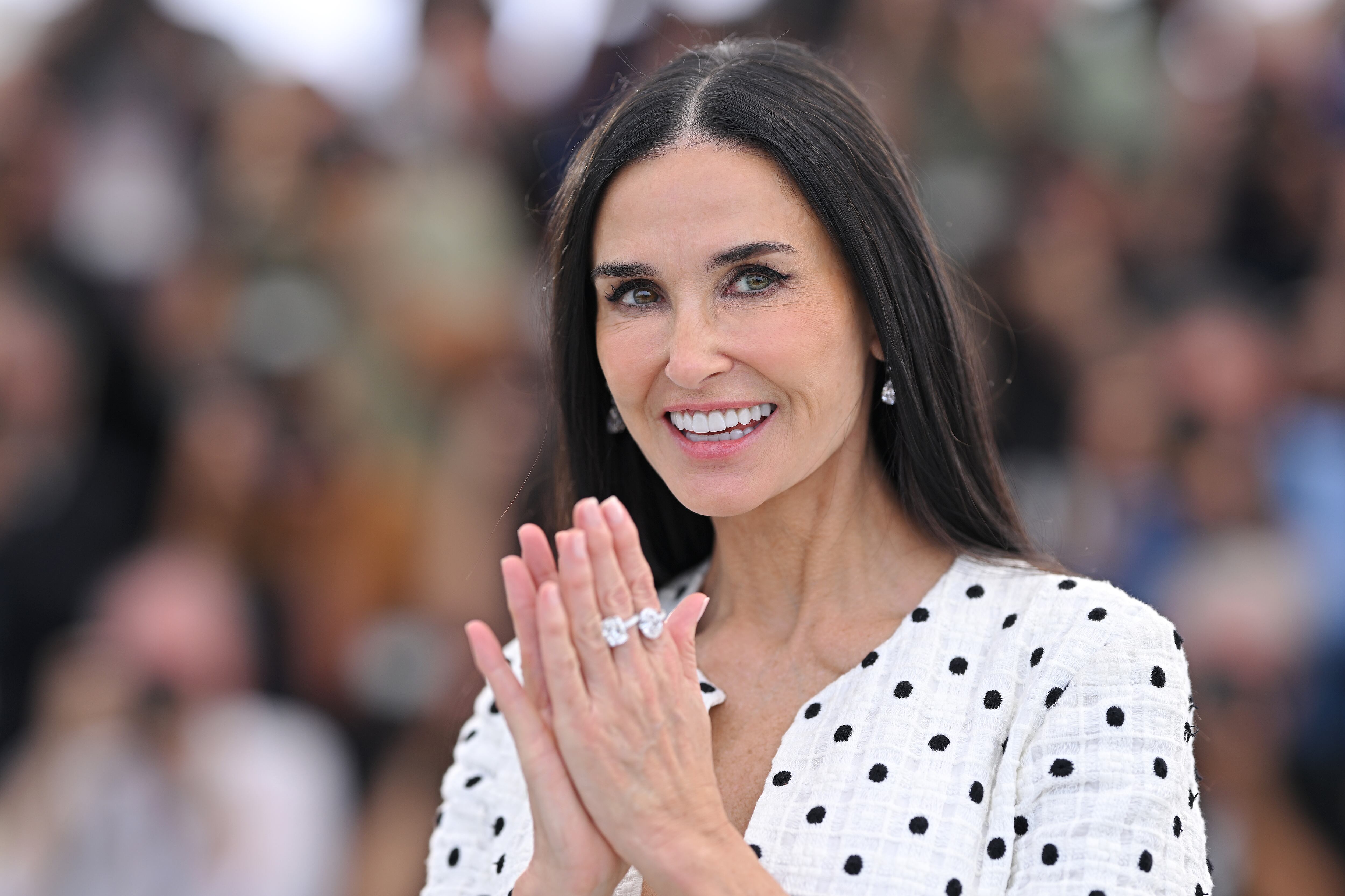 CANNES, FRANCE - MAY 20: Demi Moore attends the 