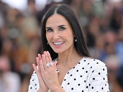 Actress Demi Moore, at the presentation of 'The Substance' at the last Cannes Film Festival, in May 2024.