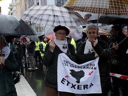 Imagen de archivo de una manifestación por el acercamiento de los presos de ETA.