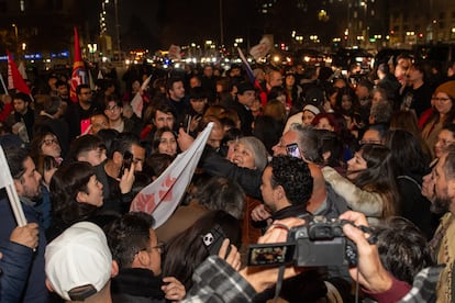 Culminó con un acto en una plaza al costado de la estación Barrancas, en Pudahuel.