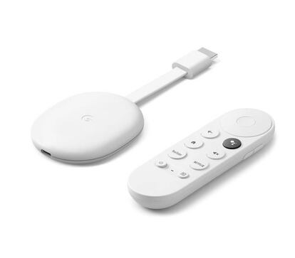 Chroemcast con Google TV blanco