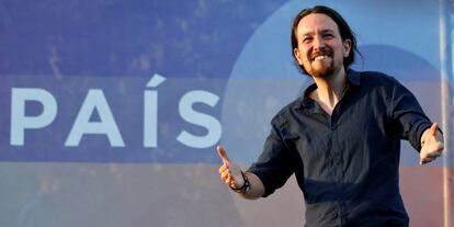 Pablo Iglesias, l&iacute;der do Podemos.  