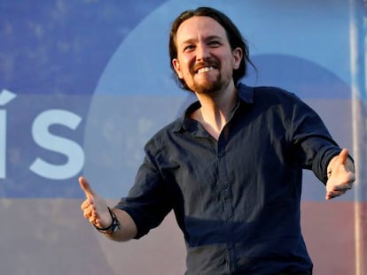 Pablo Iglesias, l&iacute;der do Podemos.  