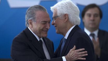 Temer e Moreira Franco, nesta sexta-feira.