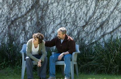 Timothée Chalamet (izquierda) y Steve Carell, en 'Beautiful Boy'.