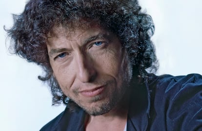 Retrato de Bob Dylan tomado en Los ?ngeles en 1986.