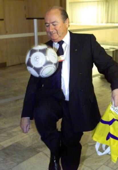 Blatter, en 2001