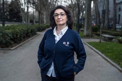 Valentina Cepeda, limpiadora en el Congreso.