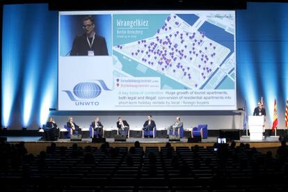 Un moment de la Cimera Mundial sobre Turisme Urbà.