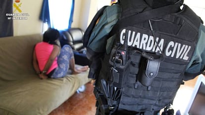 La mujer venezolana detenida, en una imagen facilitada por la Guardia Civil.