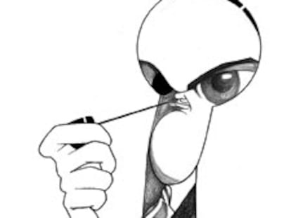 Caricatura de Luis Cernuda