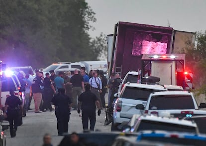 Migrantes en San Antonio, Texas