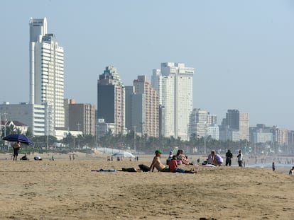 Imagen de una de las playas de Durban., Sudáfrica en 2017.