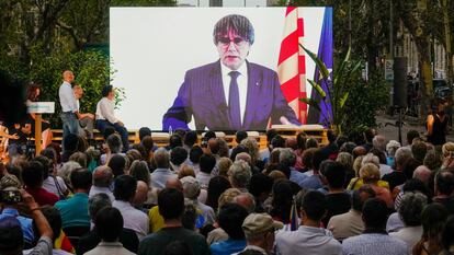 Puigdemont: la patronal de Cataluña quiere que vote a Sánchez