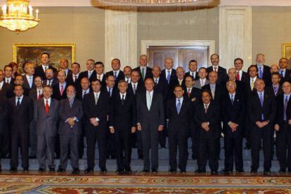 El Rey recibió a los rectores en el palacio de la Zarzuela por el décimo aniversario de la Conferencia de Rectores de las Universidades Españolas.