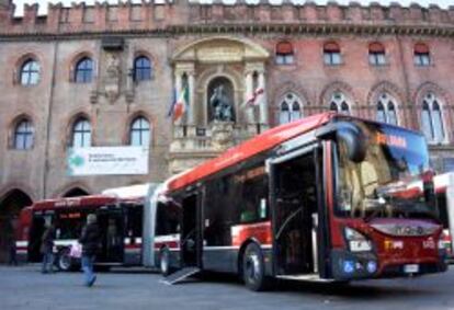 Híbrido Urbanway de Iveco Bus en Bolonia, Italia.