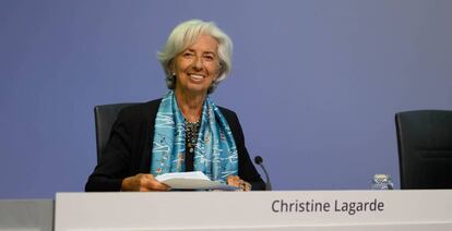 La presidenta del BCE, Christine Lagarde. 