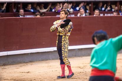 Julián López El Juli, en la plaza de Las Ventas, el pasado San Isidro.