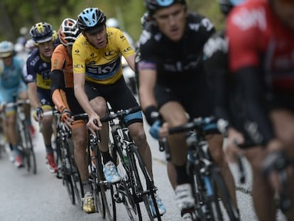 Froome, durante la última etapa.