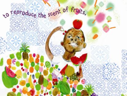 Ilustración de Sonia Sánchez para <i>Bubbles / Pompas</i> (Topka), de Gwyneth Box
