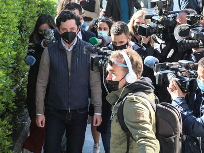 Francisco Nicolás Gómez Iglesias, el 'Pequeño Nicolás', a su llegada a la Audiencia Provincial.