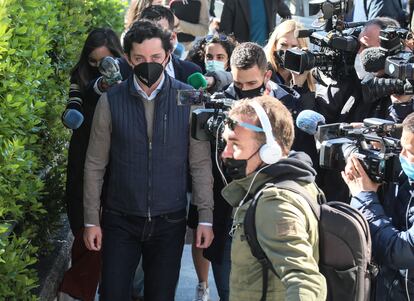 Francisco Nicolás Gómez Iglesias, el 'Pequeño Nicolás', a su llegada a la Audiencia Provincial.