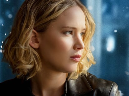 Jennifer Lawrence em uma cena de 'Joy'.