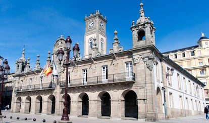 Vista del Ayuntamiento de Lugo.