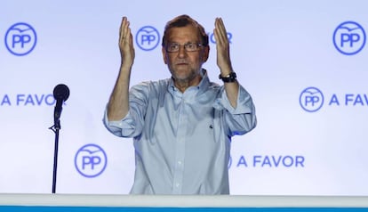 Mariano Rajoy aquest diumenge a la nit.