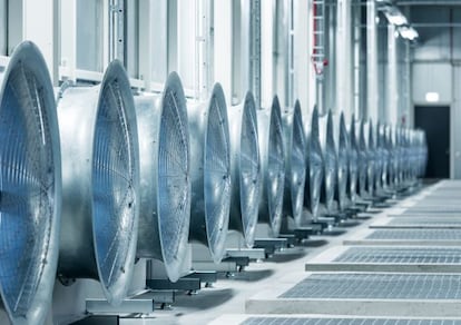 Ventiladores del centro de datos.