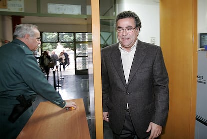 Enrique Ortiz, en los juzgados de Alicante, en una de sus declaraciones ante la justicia.