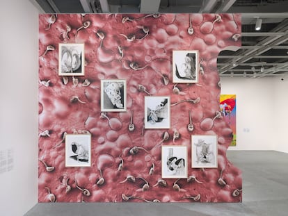 Una instalación de Ilana Savdie en el Whitney Museum.