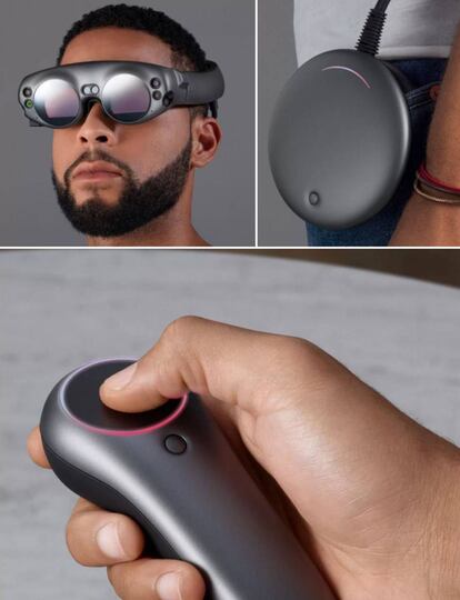 Componentes de las gafas Magic Leap