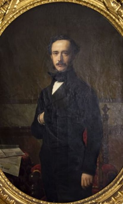 Retrato de Ignacio Girona y Agrafel, pintado por Madrazo en 1853, propiedad de sus herederos.