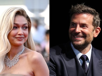 Gigi Hadid y Bradley Cooper, en una composición fotográfica.