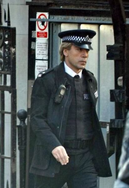 Javier Bardem durante un rodaje en Londres, el 11 de marzo de 2012.