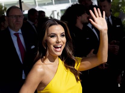 La actriz Eva Longoria, este miércoles a su llegada al Festival de Cannes.