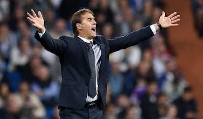 Julen Lopetegui, durante el encuentro.