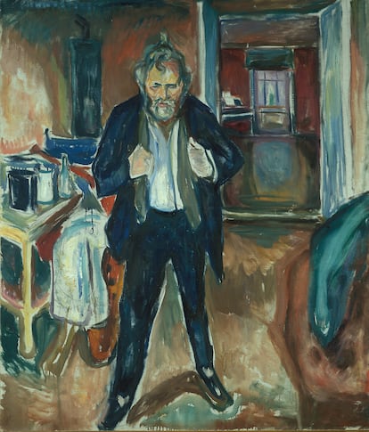 Noche de insomnio, de Edvar Munch (1920).