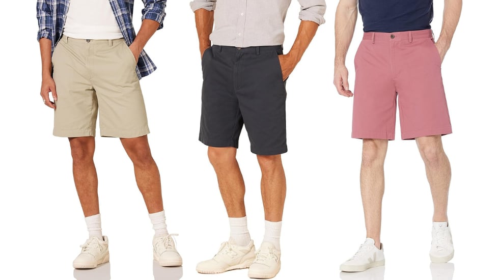 Pantalón corto para hombre tipo chino.
