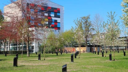 Parque de la música, dentro del Kildeparken, en Aalborg (Dinamarca).