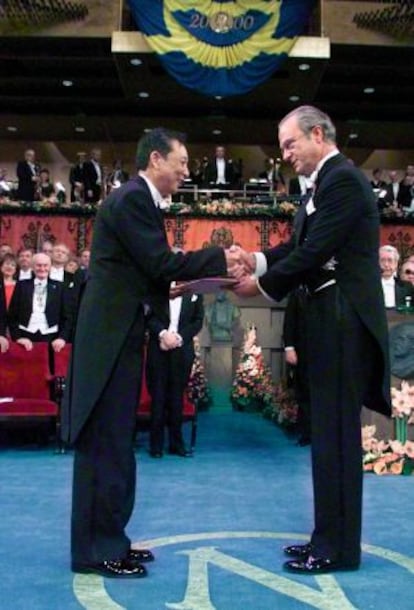 Ceremonia de entrega del Nobel, en 2000.