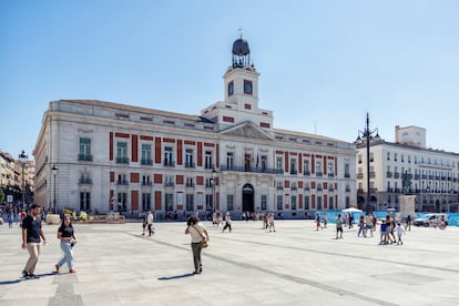 La Puerta del Sol de Madrid, en agosto de 2023.