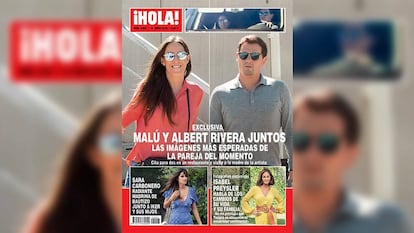 Malú y Albert Rivera, juntos en la portada de la revista '¡Hola!' de la próxima semana.