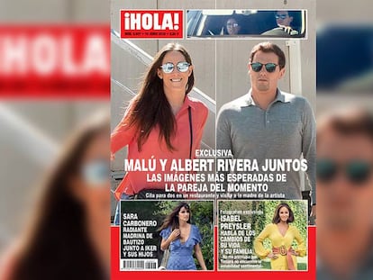 Malú y Albert Rivera, juntos en la portada de la revista '¡Hola!' de la próxima semana.